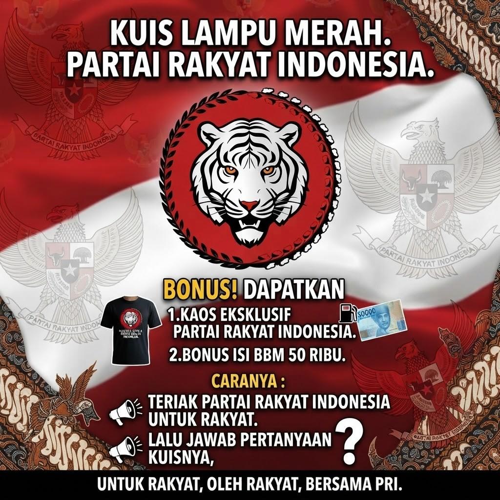 Partai Rakyat Indonesia Sosialisasi Kreatif di Lampu Merah